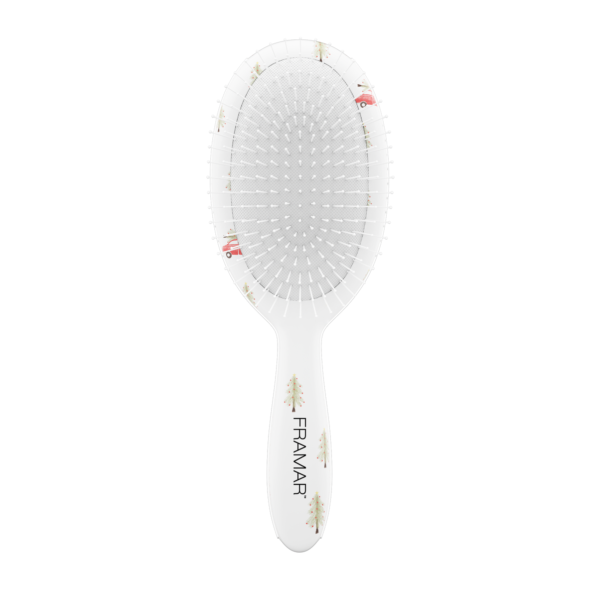 Framar Holly Days Detangle Brush-Evergreen