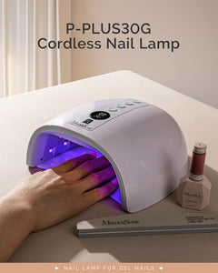 MelodySusie P-PLUS30G Rechargeable Cordless UV/LED Nail Lamp - Blue - PinkPro Beauty Supply