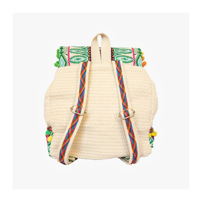 Jen & Co. Green Aztec Cotton Backpack