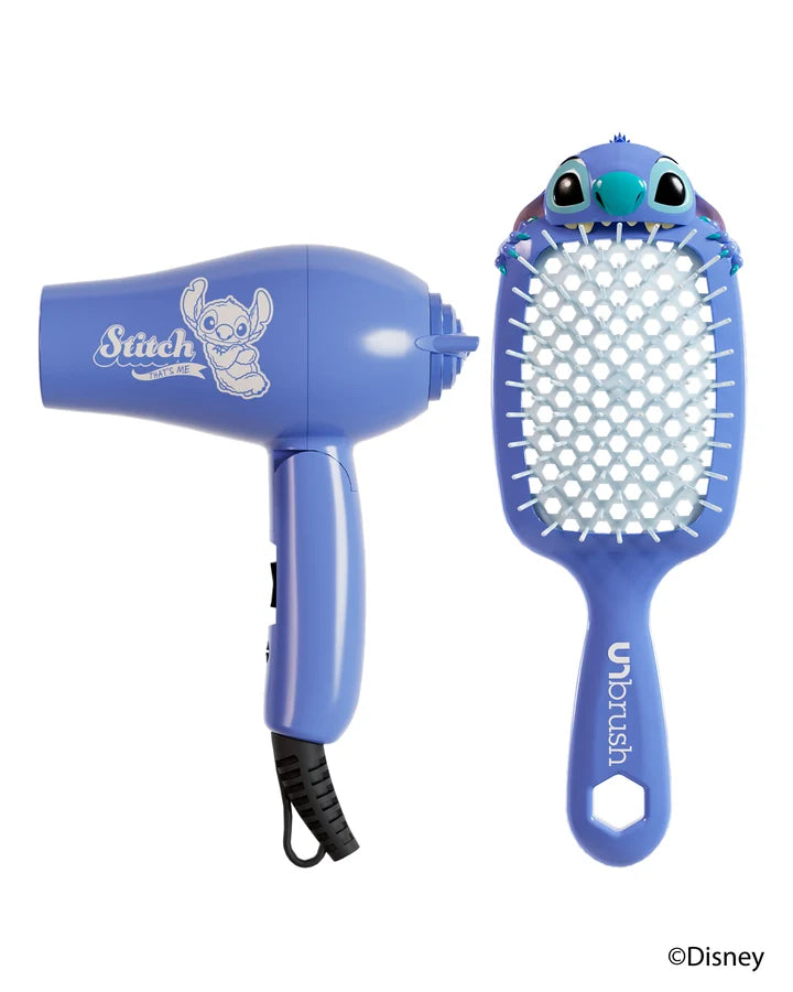 UNbrush Disney Stitch & Mini Dryer Travel Set