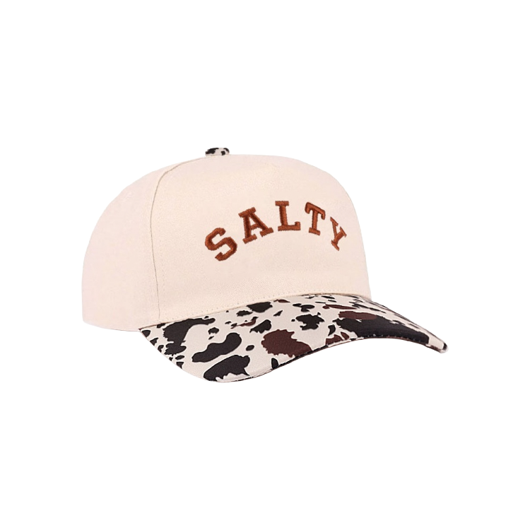 Zenana Cap Two Tone Cow Print- Salty