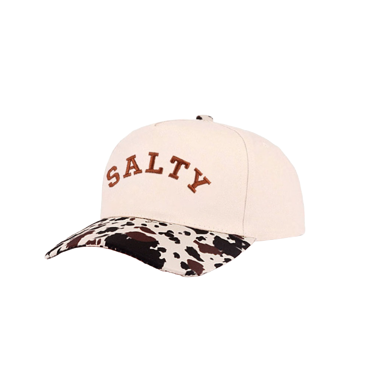 Zenana Cap Two Tone Cow Print- Salty