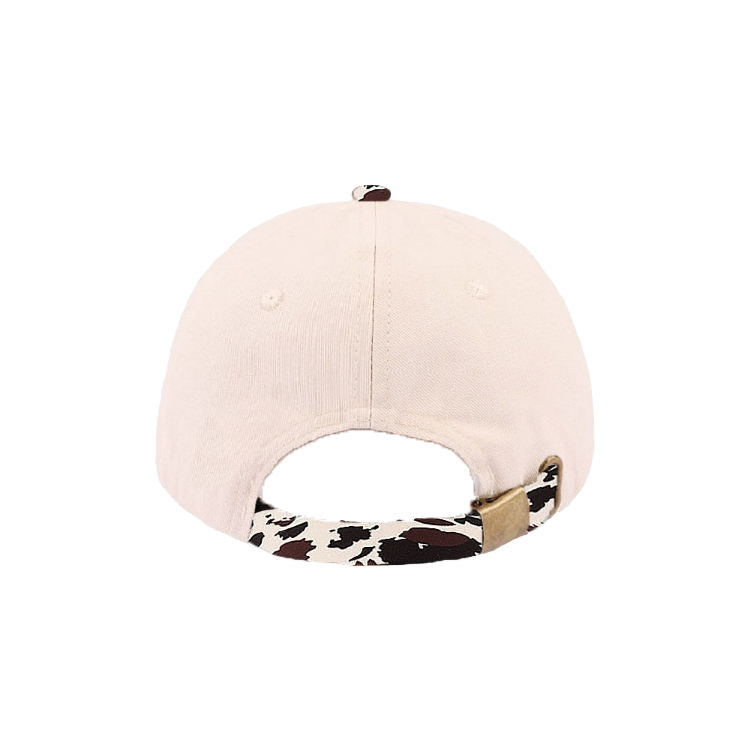 Zenana Cap Two Tone Cow Print- Salty