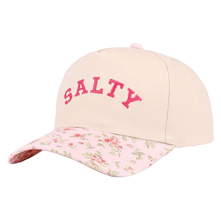 Zenana Cap Two Tone Pink Floral Print- Salty Zenana
