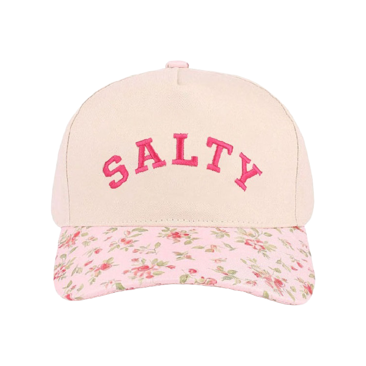 Zenana Cap Two Tone Pink Floral Print- Salty Zenana