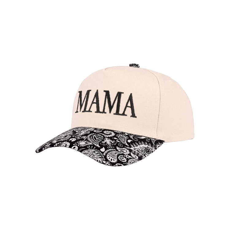 Zenana Cap Two Tone Paisley Print - Mama