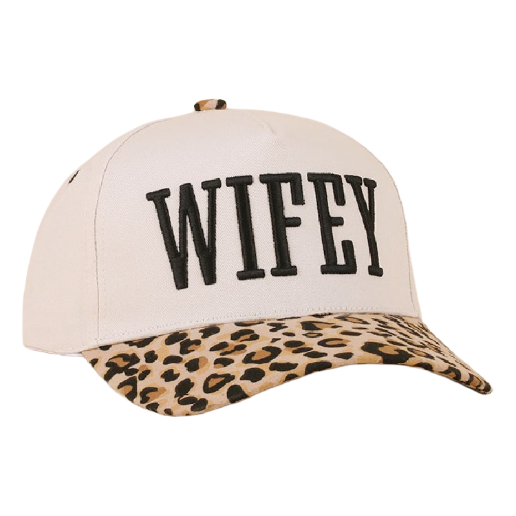 Zenana Cap Two Tone Leopard Print - Wifey