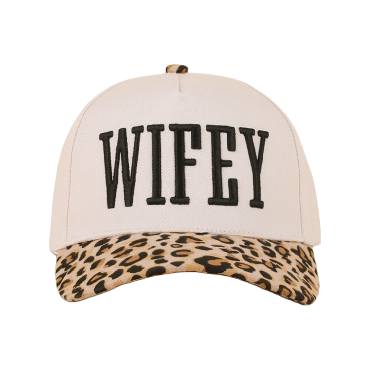 Zenana Cap Two Tone Leopard Print - Wifey