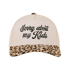 Zenana Cap Two Tone Leopard Print - Sorry about my Kids Zenana