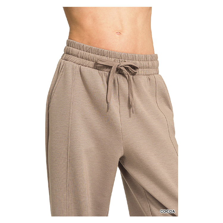 Zenana 3/4 Short Sleeve Scuba Pants Set - Coco Zenana