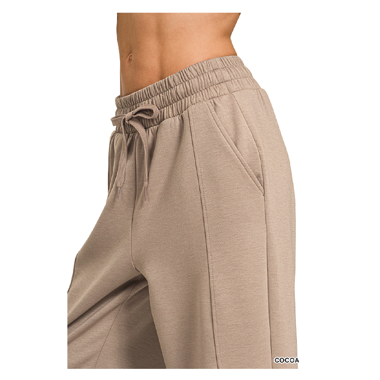 Zenana 3/4 Short Sleeve Scuba Pants Set - Coco Zenana