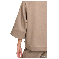 Zenana 3/4 Short Sleeve Scuba Pants Set - Coco Zenana
