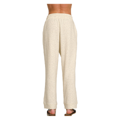 Zenana 3/4 Short Sleeve Scuba Pants Set - Vanilla Zenana
