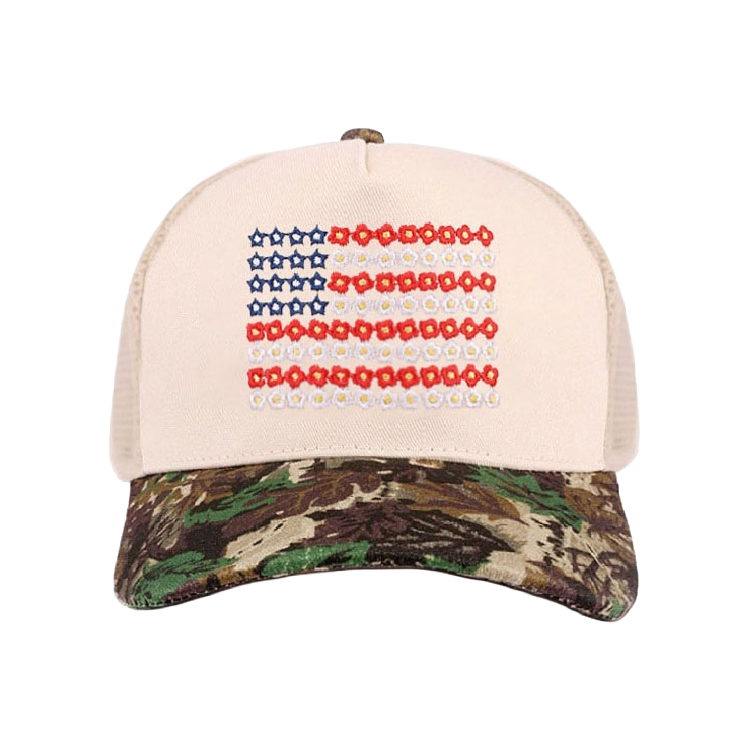 Zenana Cap Two Tone American Flag - Camo