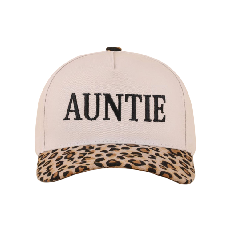 Zenana Cap Two Tone Auntie - Leopard