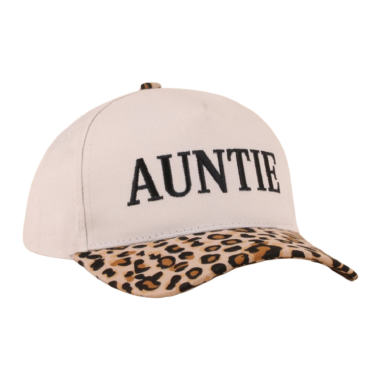 Zenana Cap Two Tone Auntie - Leopard