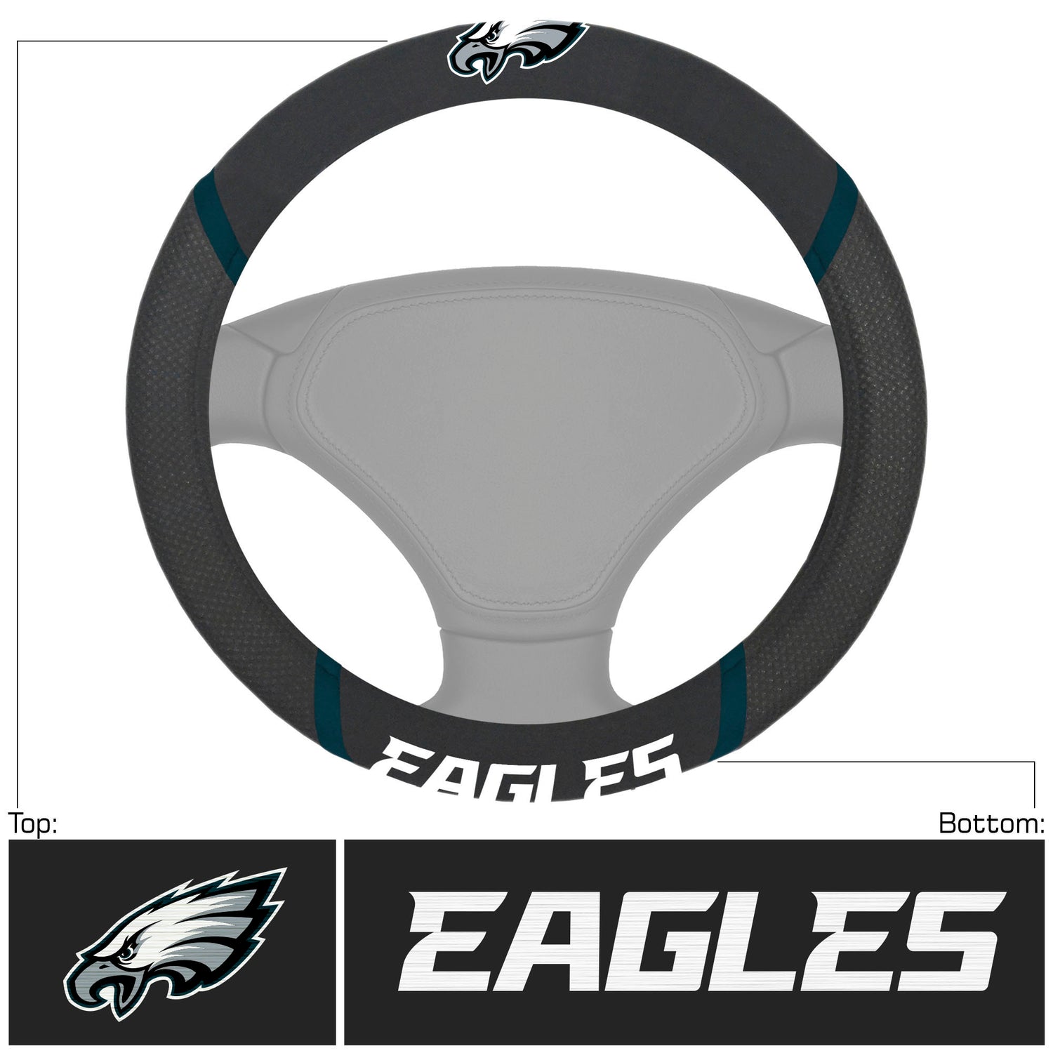 Fanmats Philadelphia Eagles Steering Wheel Cover