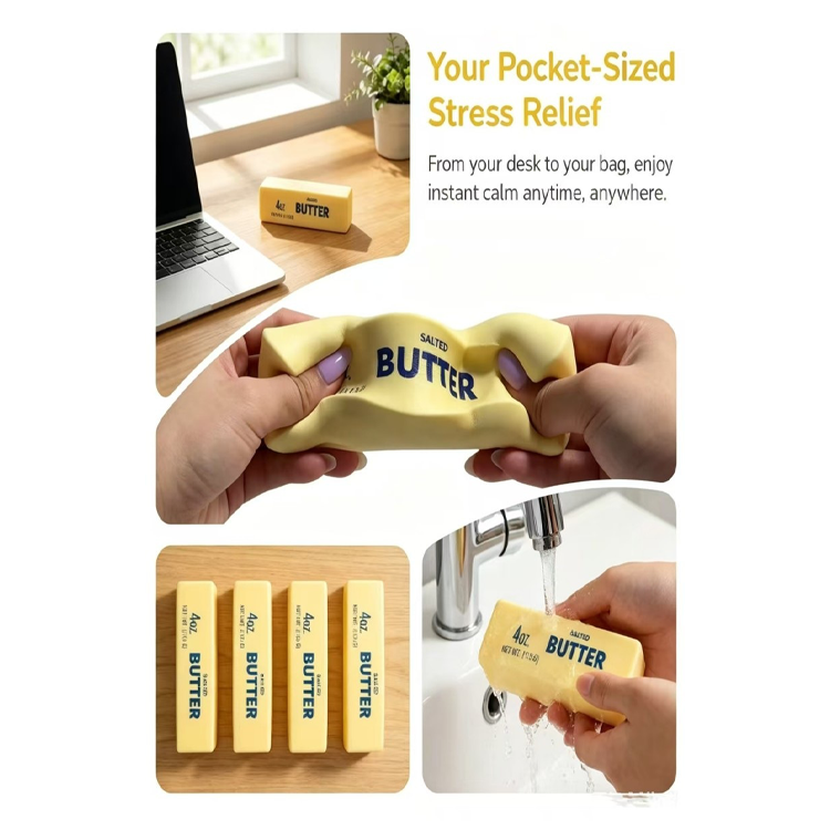 Butter Stick Stress Relief Squeezy