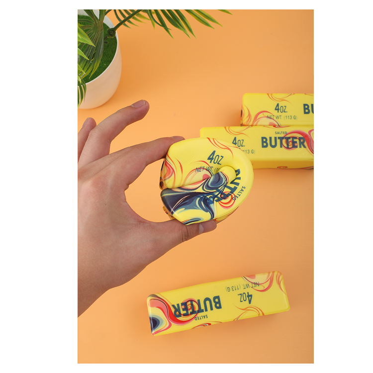 Butter Stick Tie Dye Red/Blue Rainbow Stress Relief Squeezy