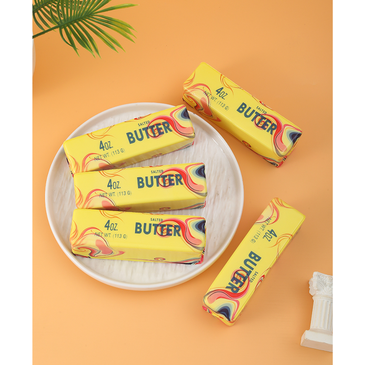 Butter Stick Tie Dye Red/Blue Rainbow Stress Relief Squeezy