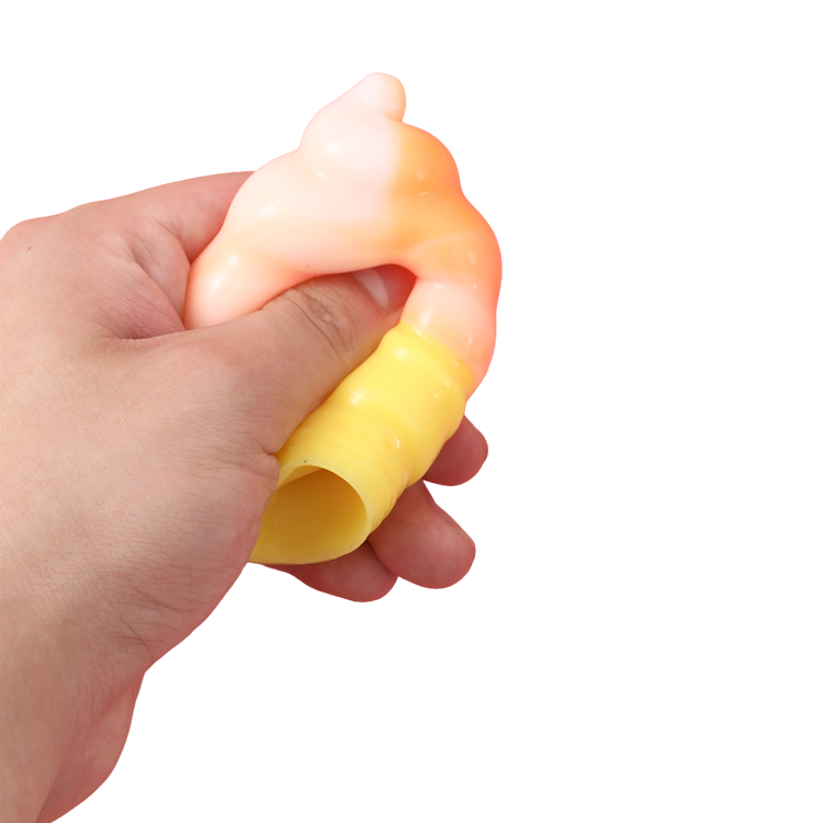 Squishy Ice Cream Cone - Orange 1 Pack