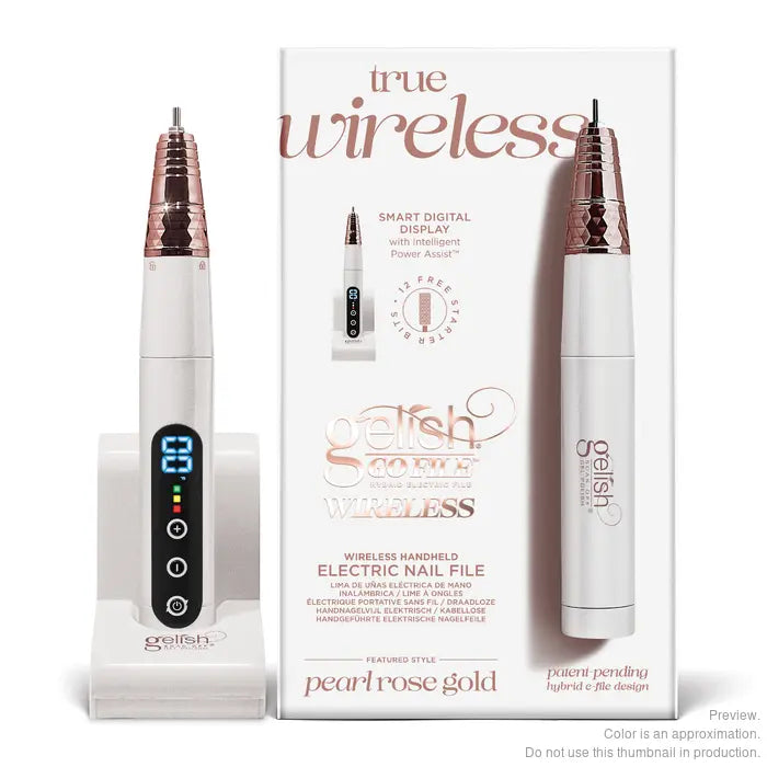 Gelish Go File Hybrid Cordless - Pearl Rose Gold
