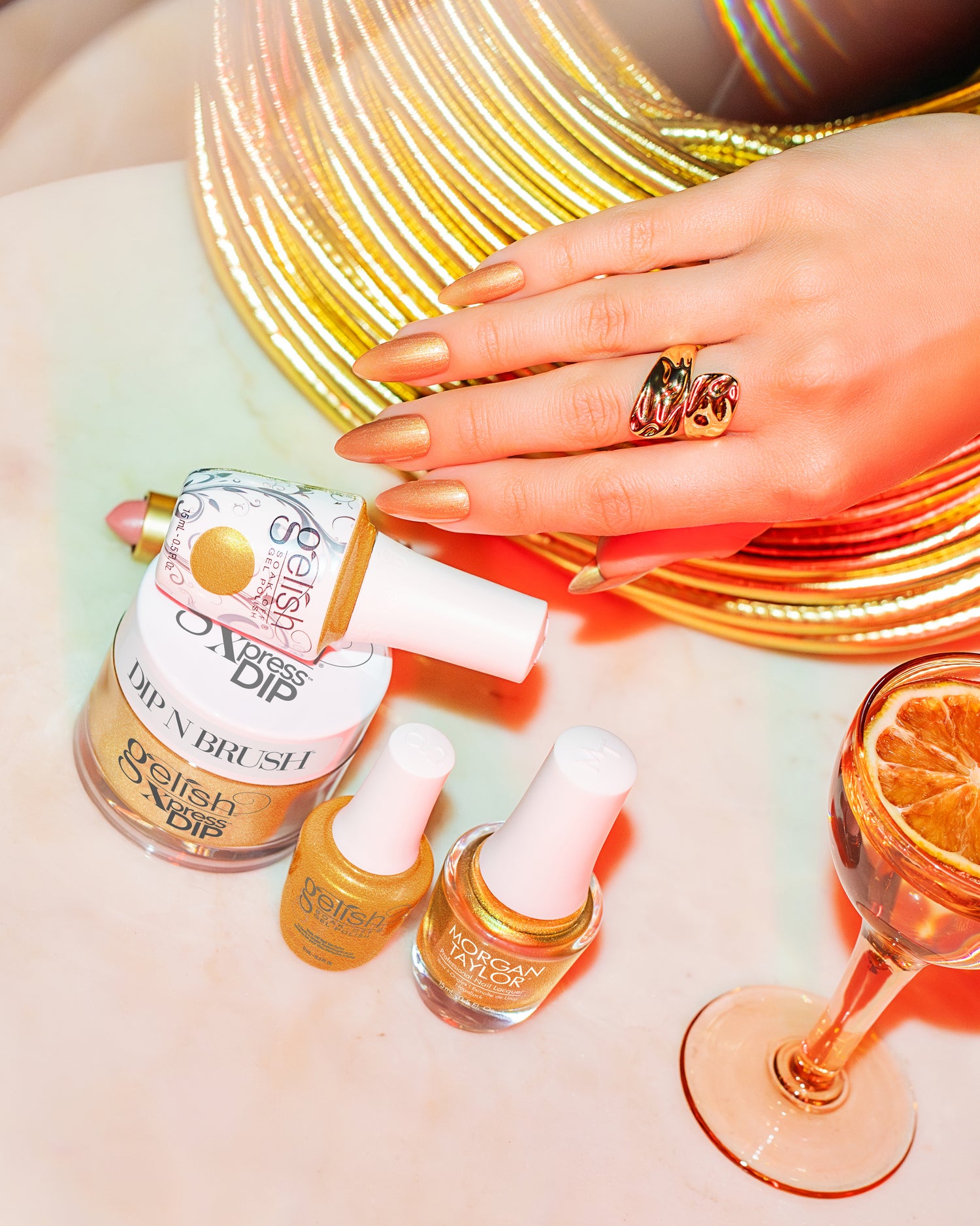 Gelish Xpress Dip Colección Living Our Life Dame un toque burbujeante - 1.5 oz.