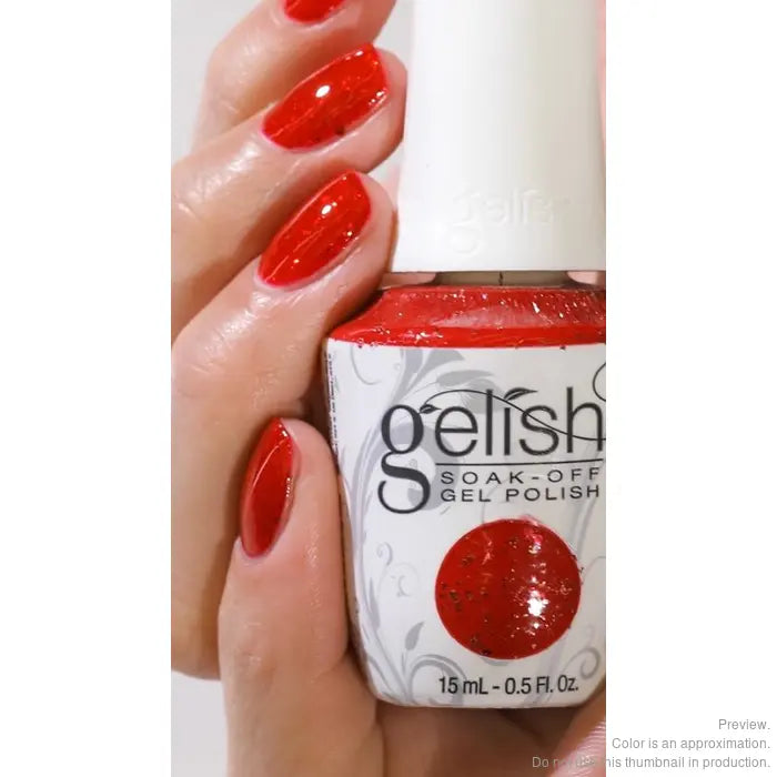 Gelish & Morgan Taylor Duo Floral Wonderland -Poinsettia Stardust .5 oz.