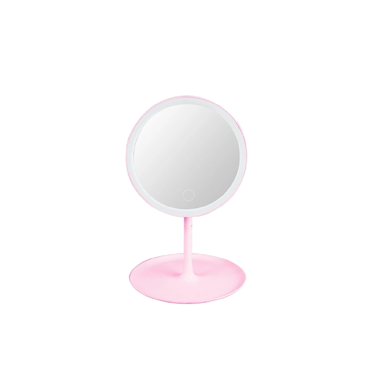 Magnifying LED Vanity Mirror – Pink