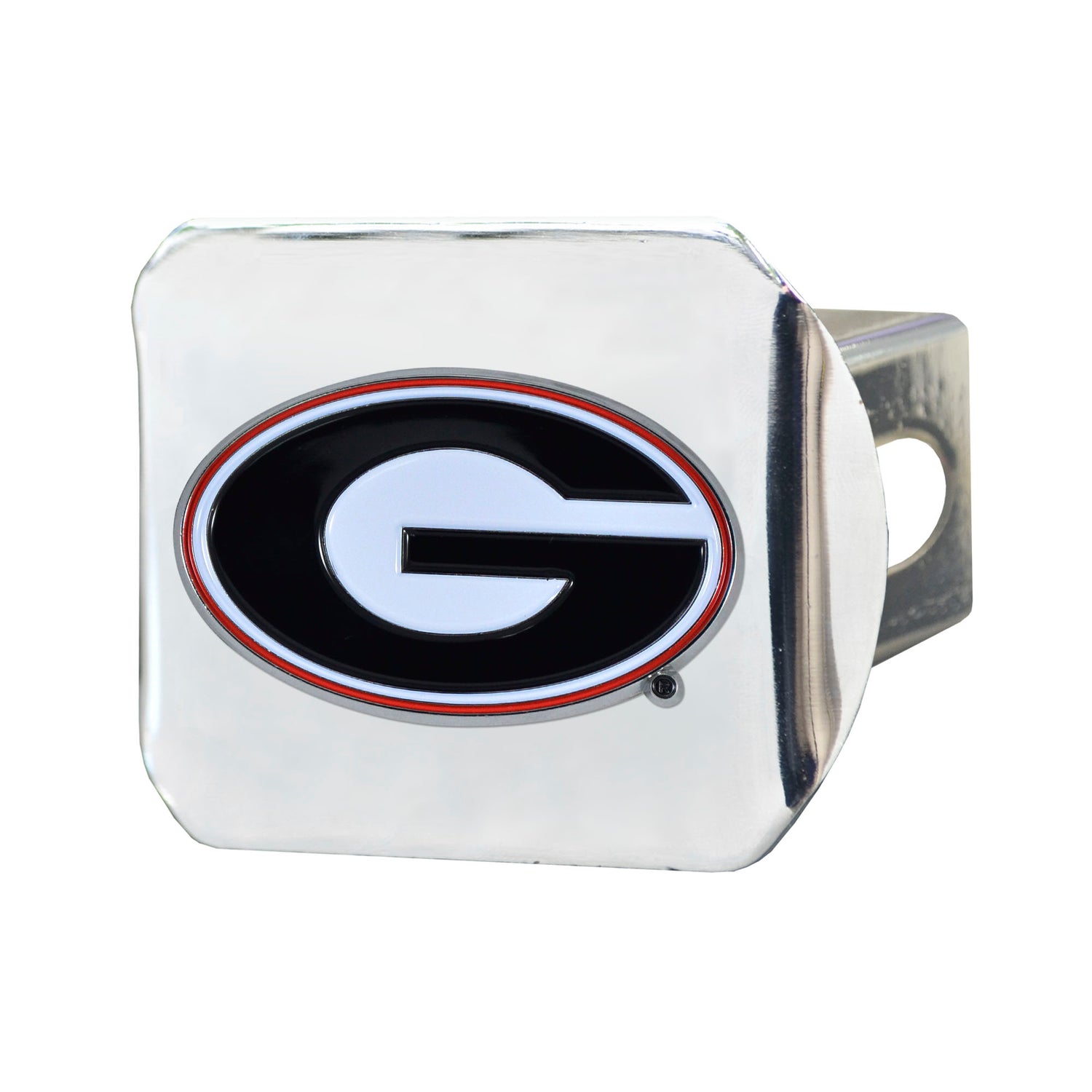 Fanmats Georgia Bulldogs Color Hitch Cover - Chrome