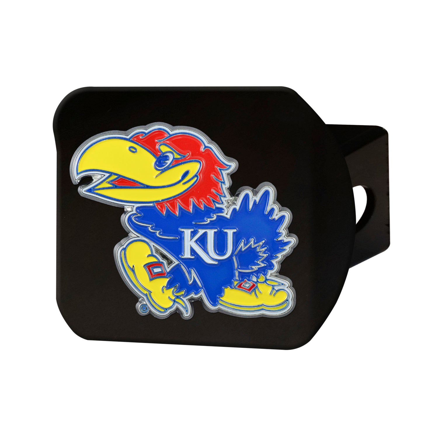 Fanmats Kansas Jayhwaks Color Hitch Cover - Black Fanmats