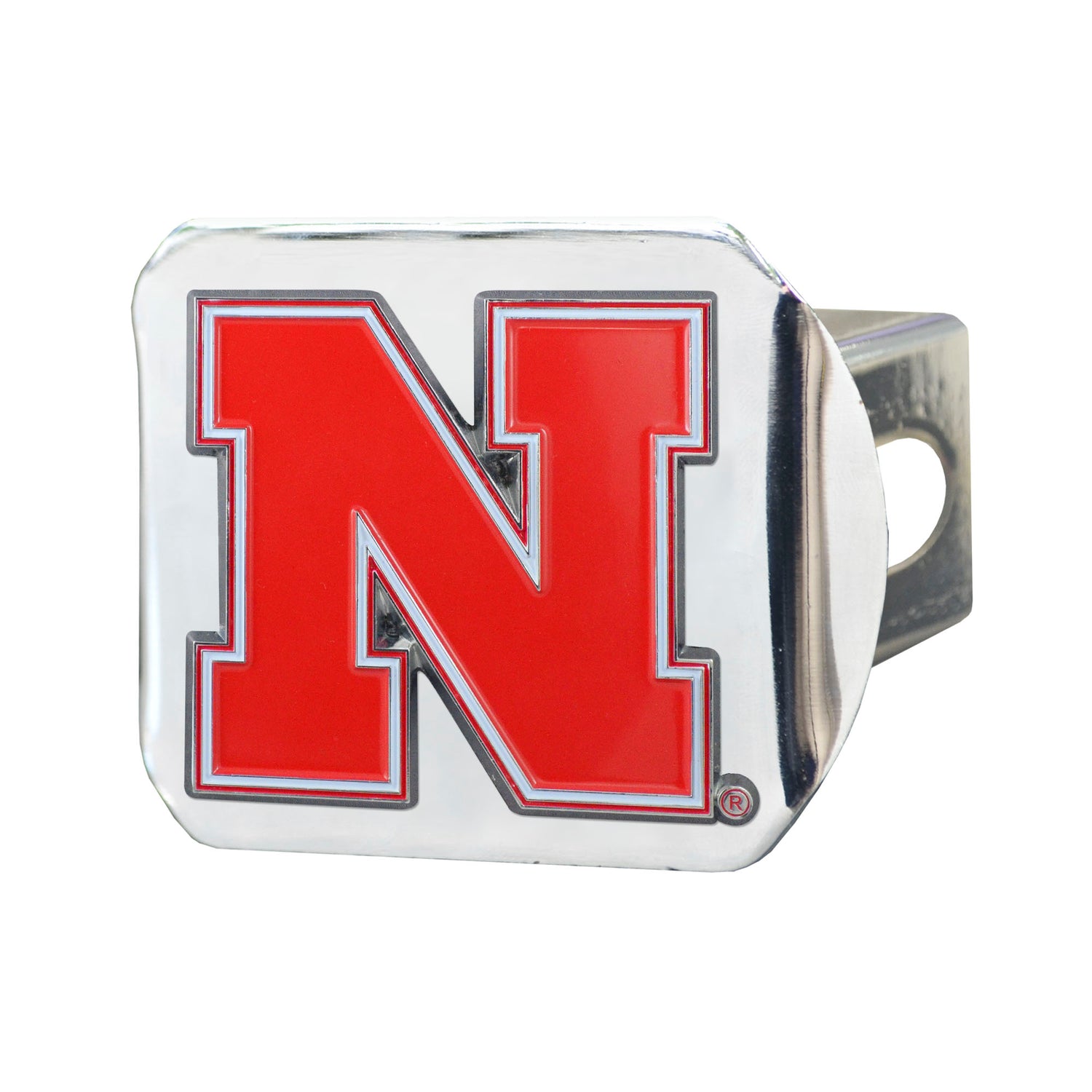 Fanmats Nebraska Cornhuskers Color Hitch Cover - Chrome Fanmats