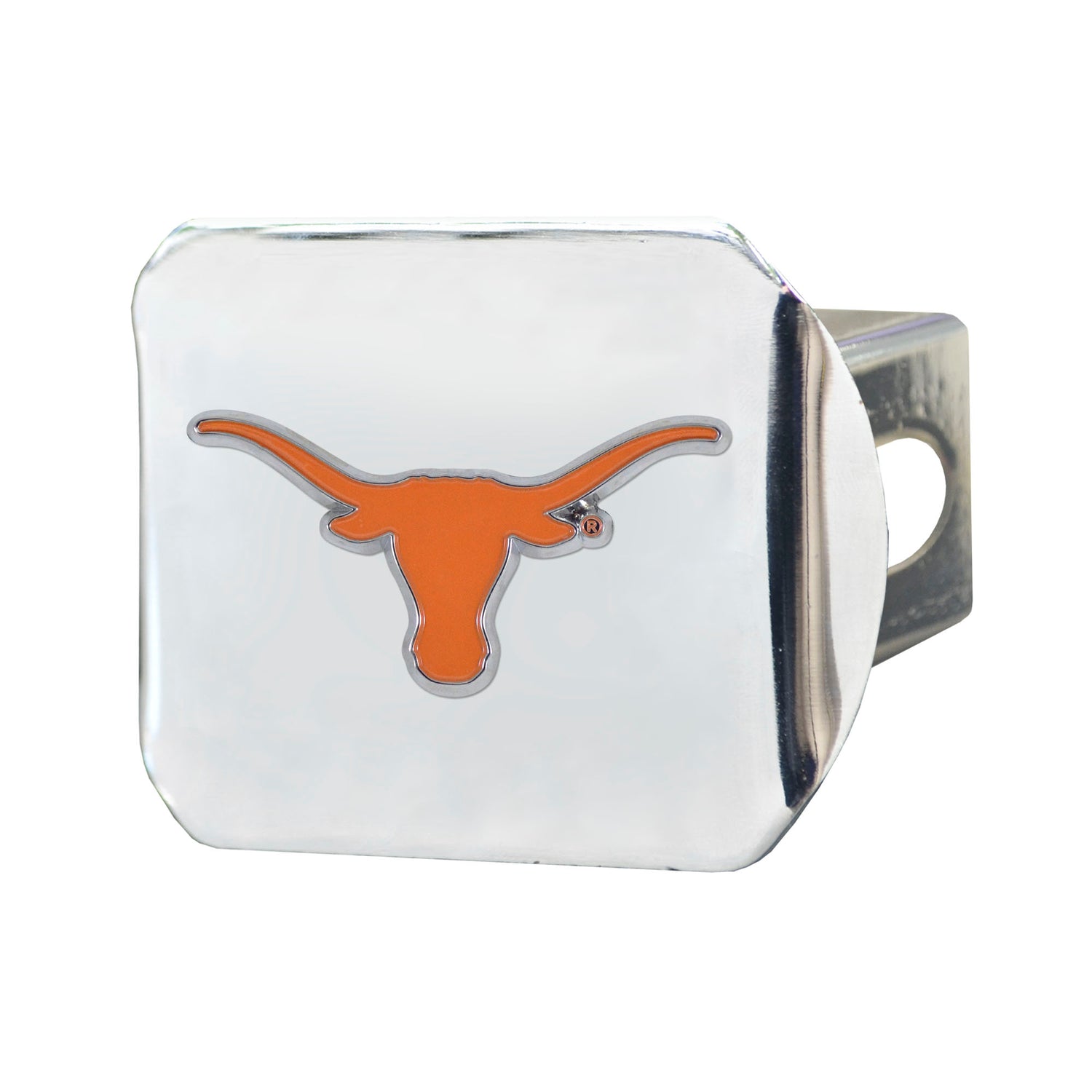 Fanmats Texas Longhorns Color Hitch Cover - Chrome