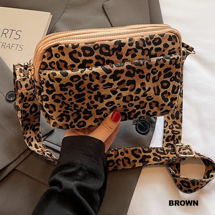 Zenana Crossbody Leopard Print Bag