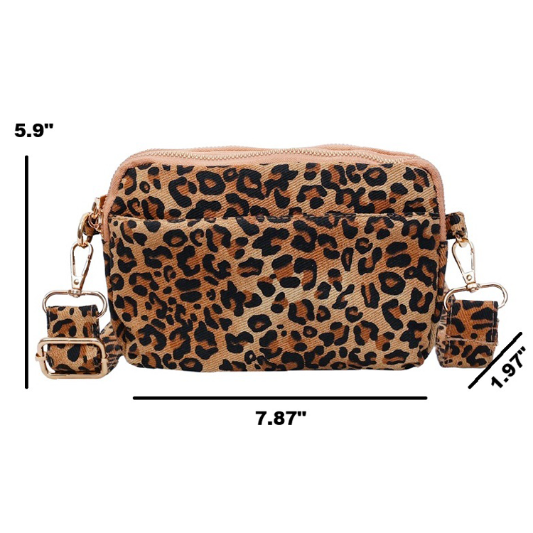 Zenana Crossbody Leopard Print Bag