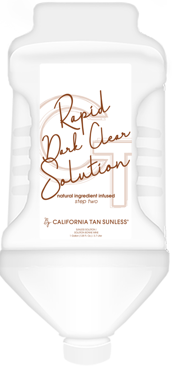 California Tan Rapid Dark Clear Airbrush Solution Step 2