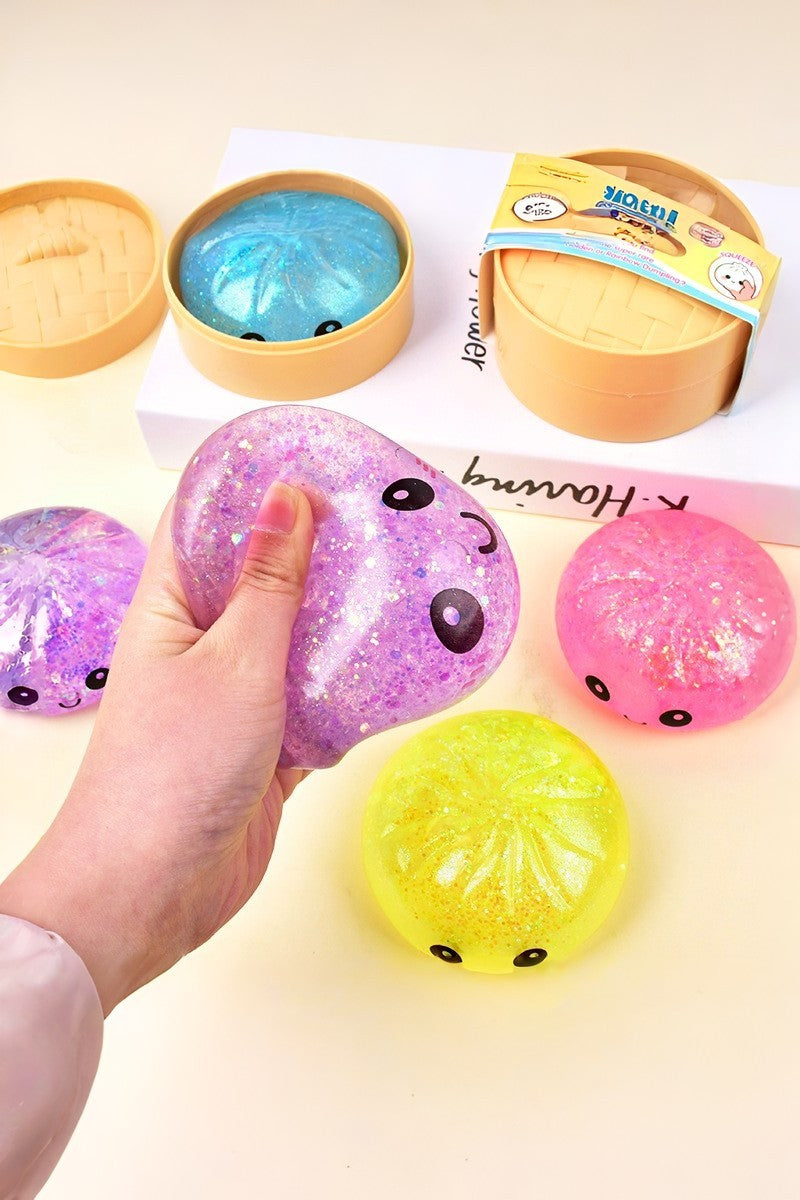 Dumpling Glitter Mystery Squishy Assorted