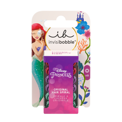  Ariel-themed Invisibobble Kids – less damage, marks, and pain. Hair-loving, strong grip, non-soaking. Includes 6.