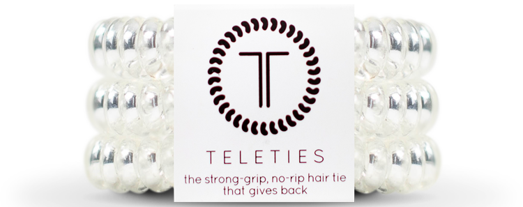 Teleties Hair Ties Crystal Clear