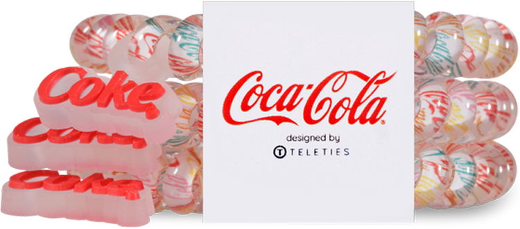 Teleties Hair Ties Have a Coke® and a Smile