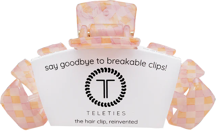 Teleties Classic Check Hair Clip