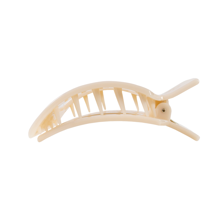 Teleties Flat Square Flat Clip Medium - Almond Beige