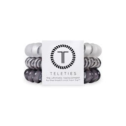 Teleties Hair Ties Silver Flames