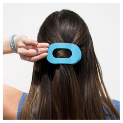 Teleties Round Flat Clip Summer Sky Collection - Medium - PinkPro Beauty Supply