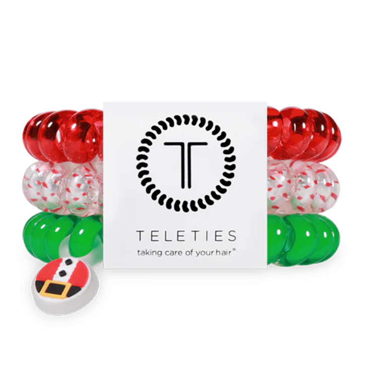 Teleties Small Secret Santa Holiday- 3 Piece Teleties