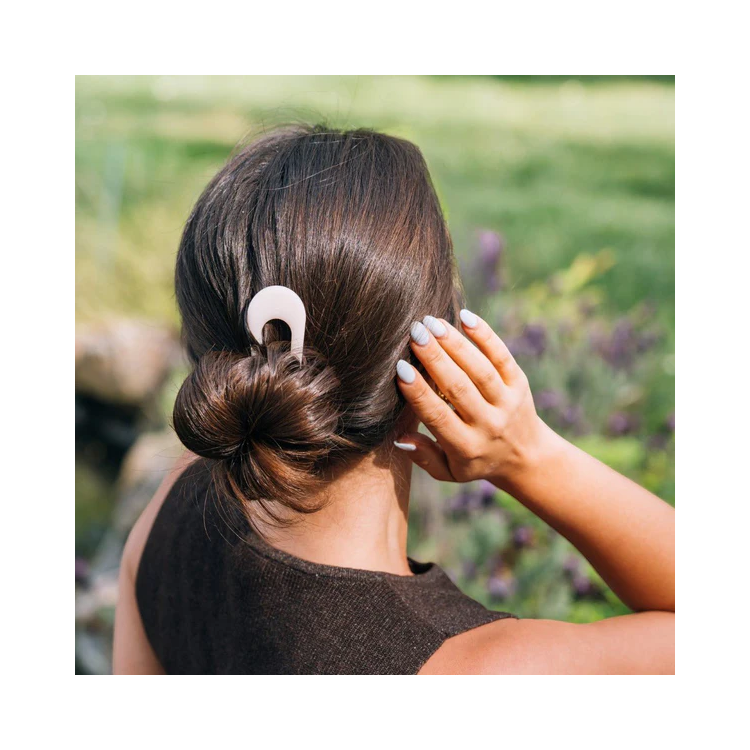 Teleties French Hair Pin Almond Beige
