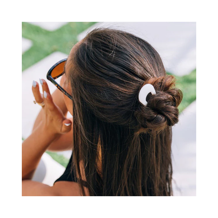 Teleties French Hair Pin Coconut White