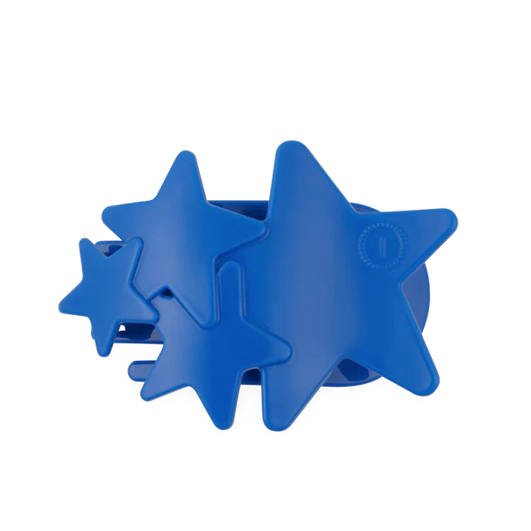 Teleties Flat Clip Large Blue Shooting Star
