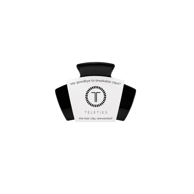 Teleties Classic Petite Claw Clip - Jet Black