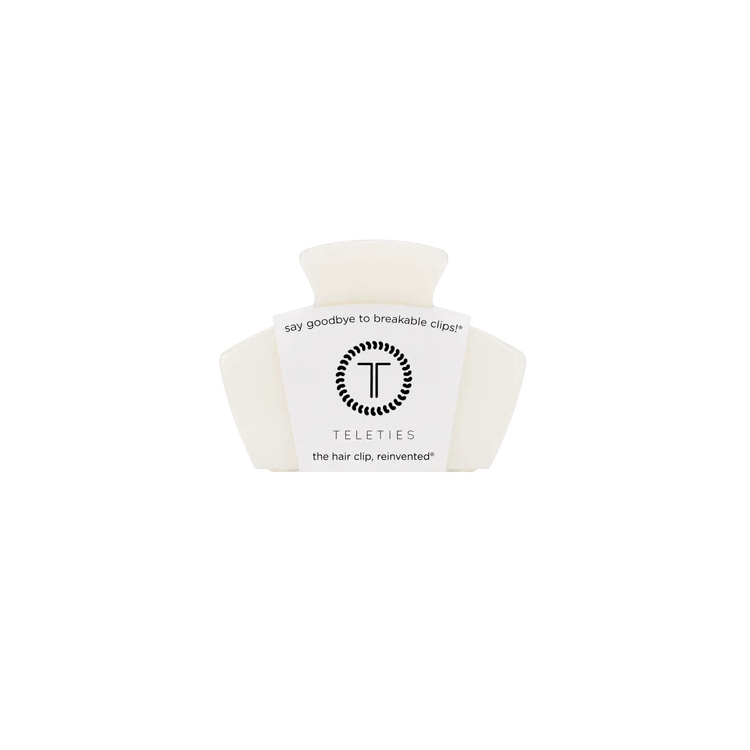 Teleties Classic Clip Petite - Coconut White